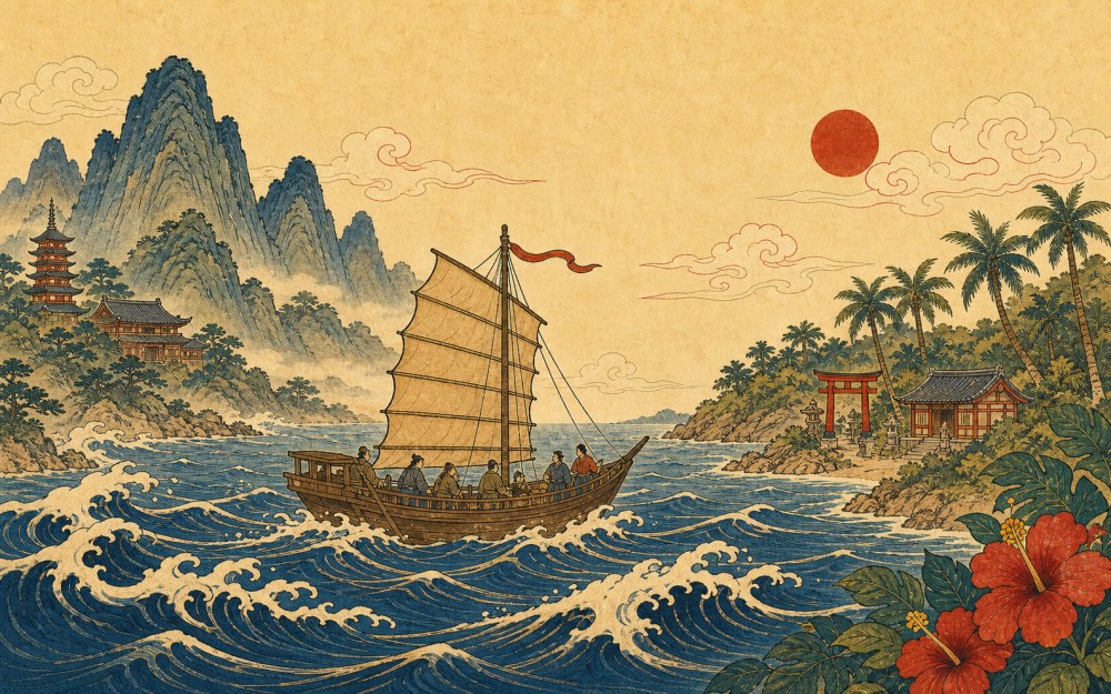 海を渡って琉球へ伝わる武と祈りの挿絵